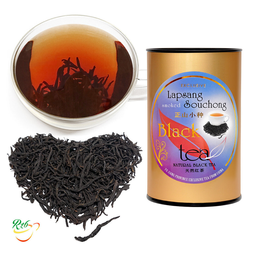 Eksklusiivne Hiina must tee koos suitsuse aroomiga, Chinese smoked Black tea, Lapsang Souchong PT100 g hind ja info | Tee | kaup24.ee