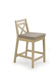 Барный стул Halmar Borys low, дубовый/песочный цвет цена и информация | Стулья для кухни и столовой | kaup24.ee