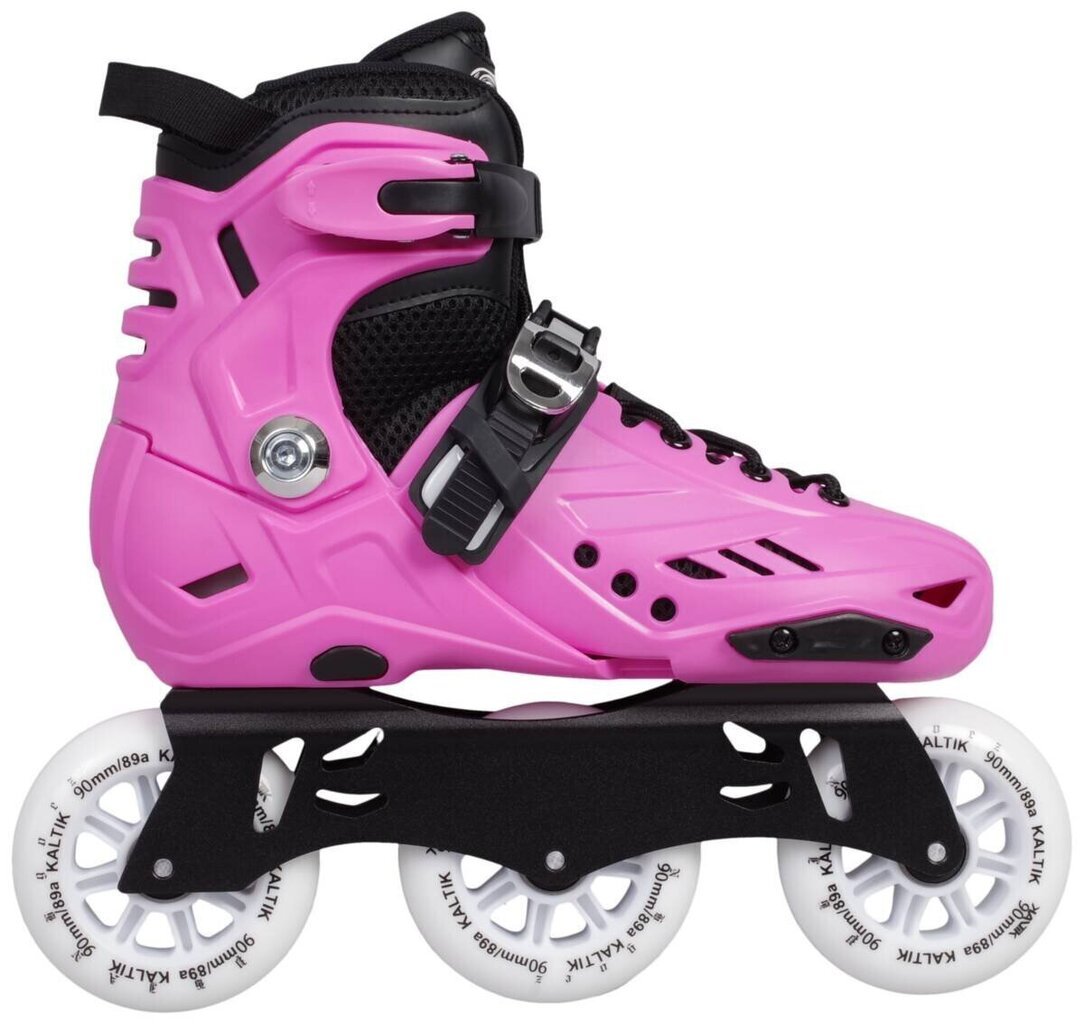 Rulluisud Kaltik K Skate Pink Tri 90mm Kids Freeskates, Pink hind ja info | Rulluisud ja tarvikud | kaup24.ee