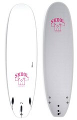 Серфинг доска для серфинга Softdog Happy с мягким верхом. Цвет: серый/красный. Длина: 7'6 цена и информация | SUP доски, водные лыжи, водные аттракционы | kaup24.ee