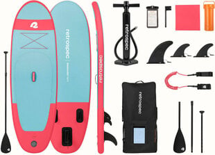 Надувная доска для весла Retrospec Nano SL 8, Starfish цена и информация | SUP доски, водные лыжи, водные аттракционы | kaup24.ee