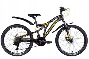Велосипед  Rocket 24, чёрно-желтый, горный цена и информация | Велосипеды | kaup24.ee