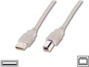 Assmann AK-300105-050-E, USB-A/USB-B, 5 m hind ja info | Kaablid ja juhtmed | kaup24.ee