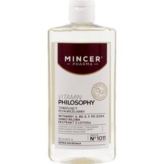 Toniseeriv mitsellaarvesi Mincer Pharma Vitamins Philosophy Nr.1011 250 ml hind ja info | Näopuhastusvahendid | kaup24.ee