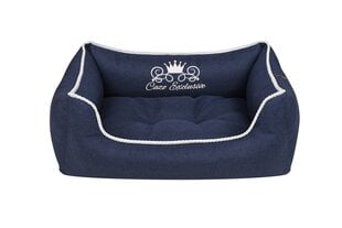 Cazo Soft Bed Royal Line Navy кровать для собак 65x50cm цена и информация | Лежаки, домики | kaup24.ee