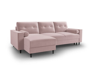 Универсальный мягкий уголок Micadoni Home Leona, розовый/черный цена и информация | Угловые диваны | kaup24.ee