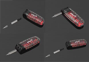 Otsikute komplekt magnetilise hoidikuga CroCo 17 tk цена и информация | Механические инструменты | kaup24.ee