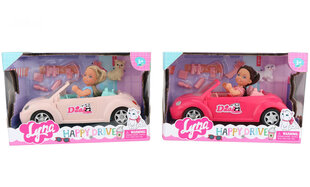 Nukk ja kabriolett koos tarvikutega hind ja info | Tüdrukute mänguasjad | kaup24.ee