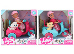 Nukk tõukerattal koos loomaga hind ja info | Tüdrukute mänguasjad | kaup24.ee