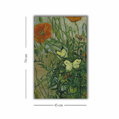 Reproduktsioon Butterflies and poppies цена и информация | Картины, живопись | kaup24.ee