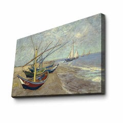 Reproduktsioon Fishing Boats on the Beach at Saintes-Maries цена и информация | Картины, живопись | kaup24.ee