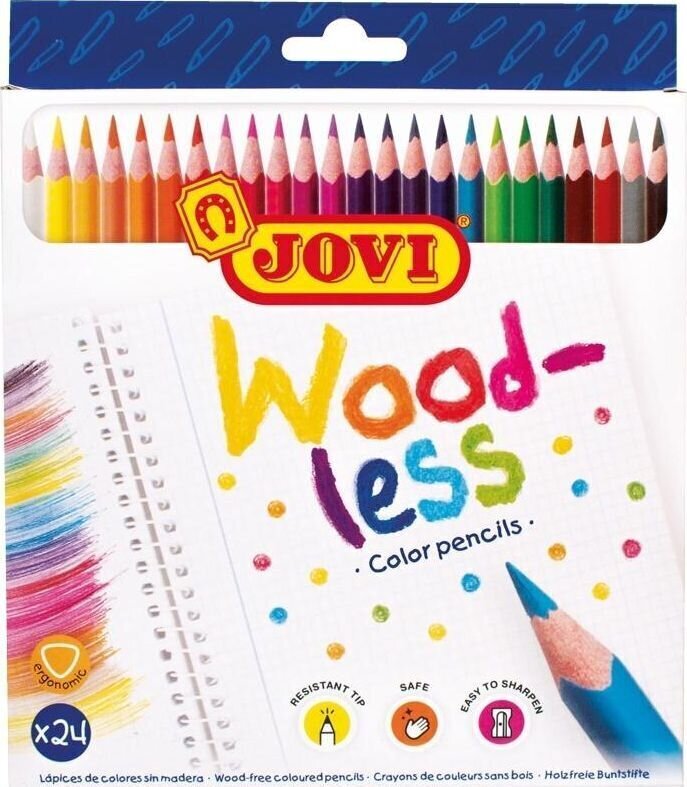 Värvilised pliiatsid JOVI, 24 värvi hind ja info | Kirjatarbed | kaup24.ee
