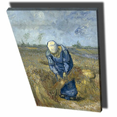 Reproduktsioon Peasant Woman Binding Sheaves (after Millet) hind ja info | Seinapildid | kaup24.ee