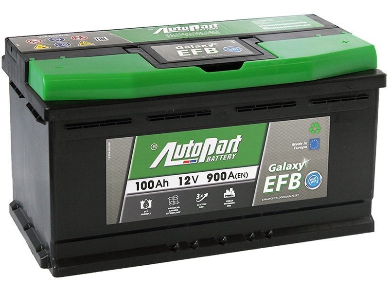 Aku Autopart Galaxy EFB 100Ah 900A 12V START-STOP AGM hind ja info | Akud | kaup24.ee