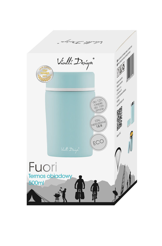 Toidutermos Vialli Design Fuori, 500 ml, piparmünt цена и информация | Termosed, termostassid | kaup24.ee