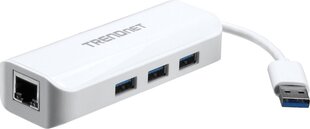 TRENDnet TU3-ETGH3 цена и информация | Адаптеры и USB-hub | kaup24.ee