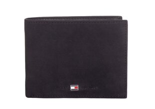 Meeste rahakott Tommy Hilfiger JOHNSON CC FLAP AND COIN POCKET BLACK AM0AM00660 002 35703 hind ja info | Meeste rahakotid | kaup24.ee