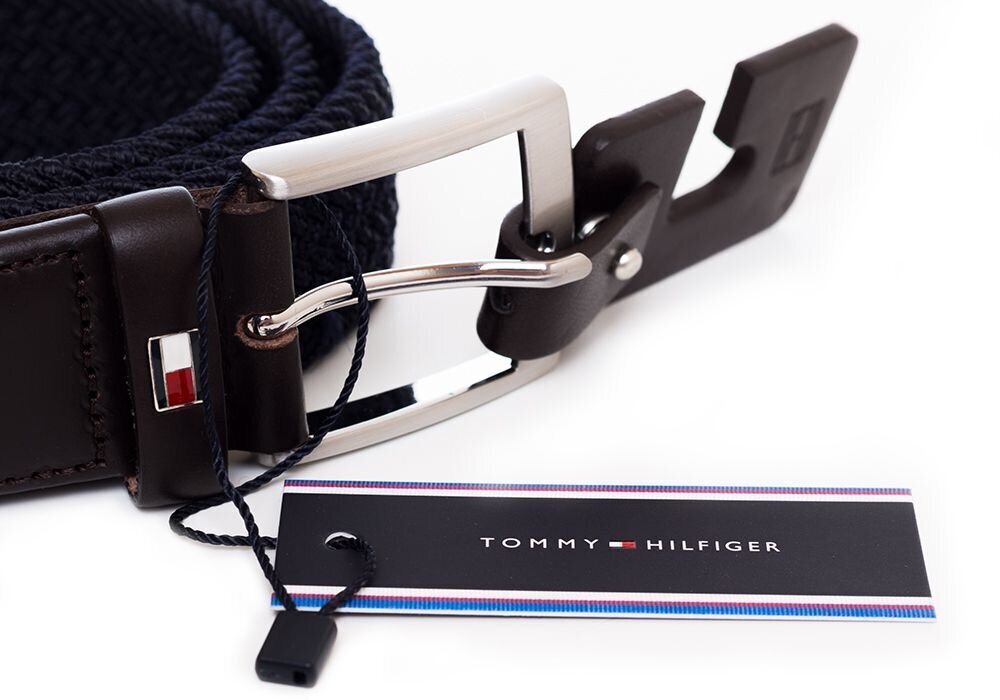 Naiste püksirihm Tommy Hilfiger NEW ADAN 3,5 cm, sinine AM0AM02801 422 23469 hind ja info | Meeste vööd | kaup24.ee