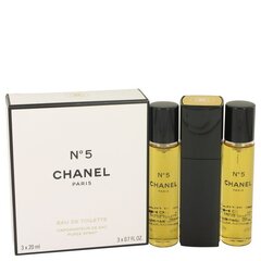 Chanel No.5 EDT naistele 3 x 20 ml цена и информация | Женские духи | kaup24.ee