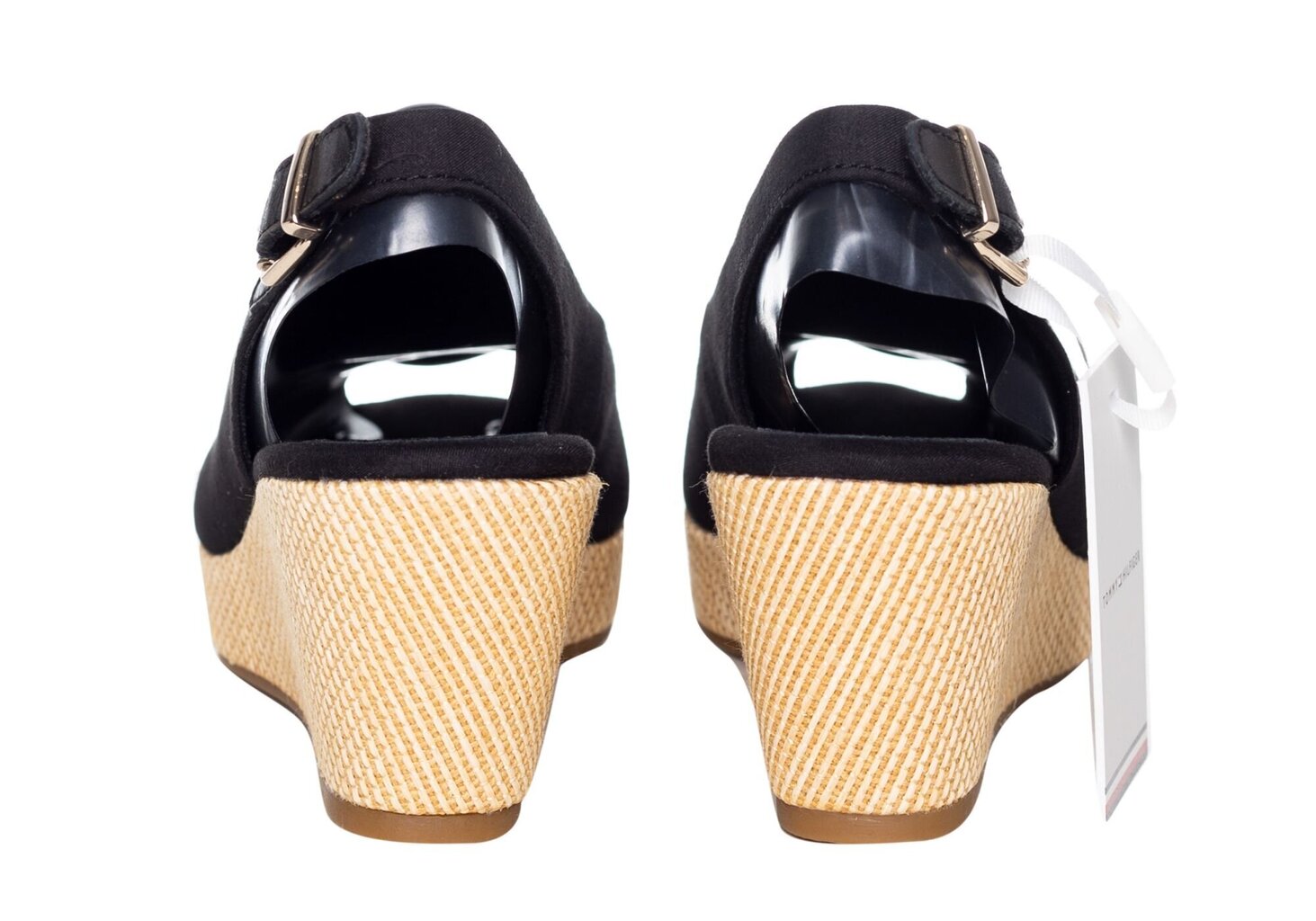 Naiste sandaalid Tommy Hilfiger ICONIC ELBA SLING BACK WEDGE BLACK FW0FW04788 BDS 14975 hind ja info | Naiste sandaalid | kaup24.ee