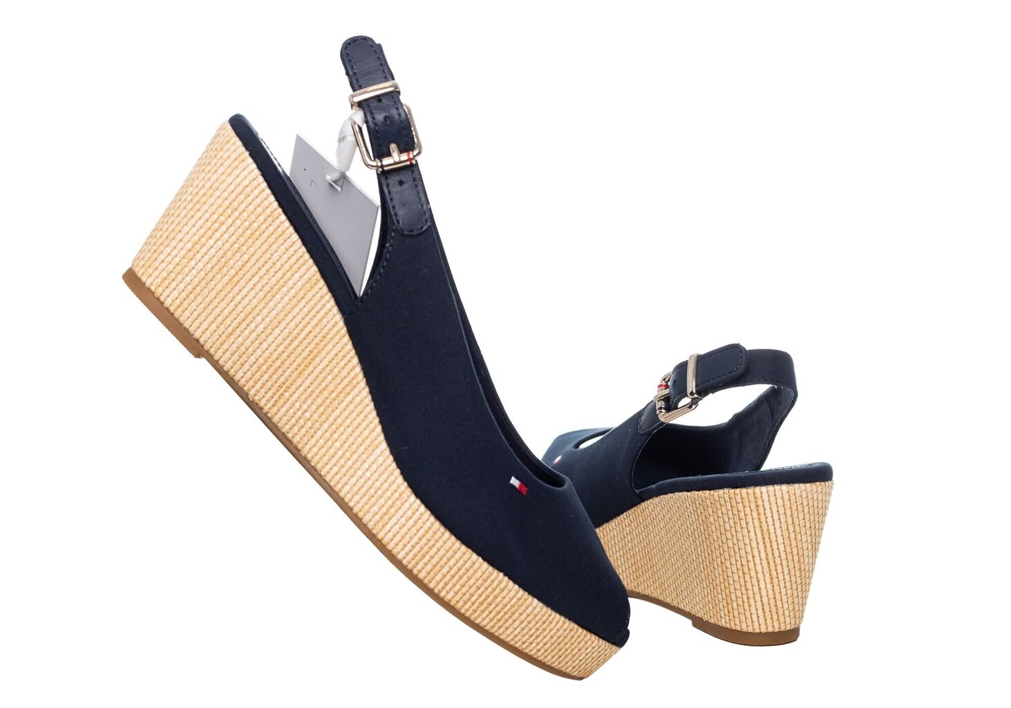 Naiste sandaalid Tommy Hilfiger ICONIC ELBA SLING BACK WEDGE NAVY FW0FW04788 DW5 15289 hind ja info | Naiste sandaalid | kaup24.ee