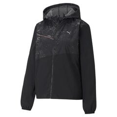 Naiste treeningjope Puma Run Graphic Hooded Jacket W - 52017601, must цена и информация | Спортивная одежда для женщин | kaup24.ee