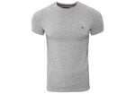 Meeste T-särk TOMMY HILFIGER CORE STRETCH SLIM VNECK TEE, hall 0867896625 501