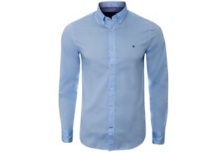 Мужская рубашка TOMMY HILFIGER CORE STRETCH SLIM POPLIN SHIRT, голубая 0867894704 474 цена и информация | Мужские рубашки | kaup24.ee