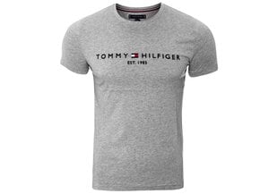 Мужская футболка TOMMY HILFIGER CORE TOMMY LOGO TEE, серая MW0MW11465 501 цена и информация | Мужские футболки | kaup24.ee