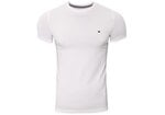 Meeste T-särk TOMMY HILFIGER CORE STRETCH SLIM VNECK TEE, valge 0867896625 100