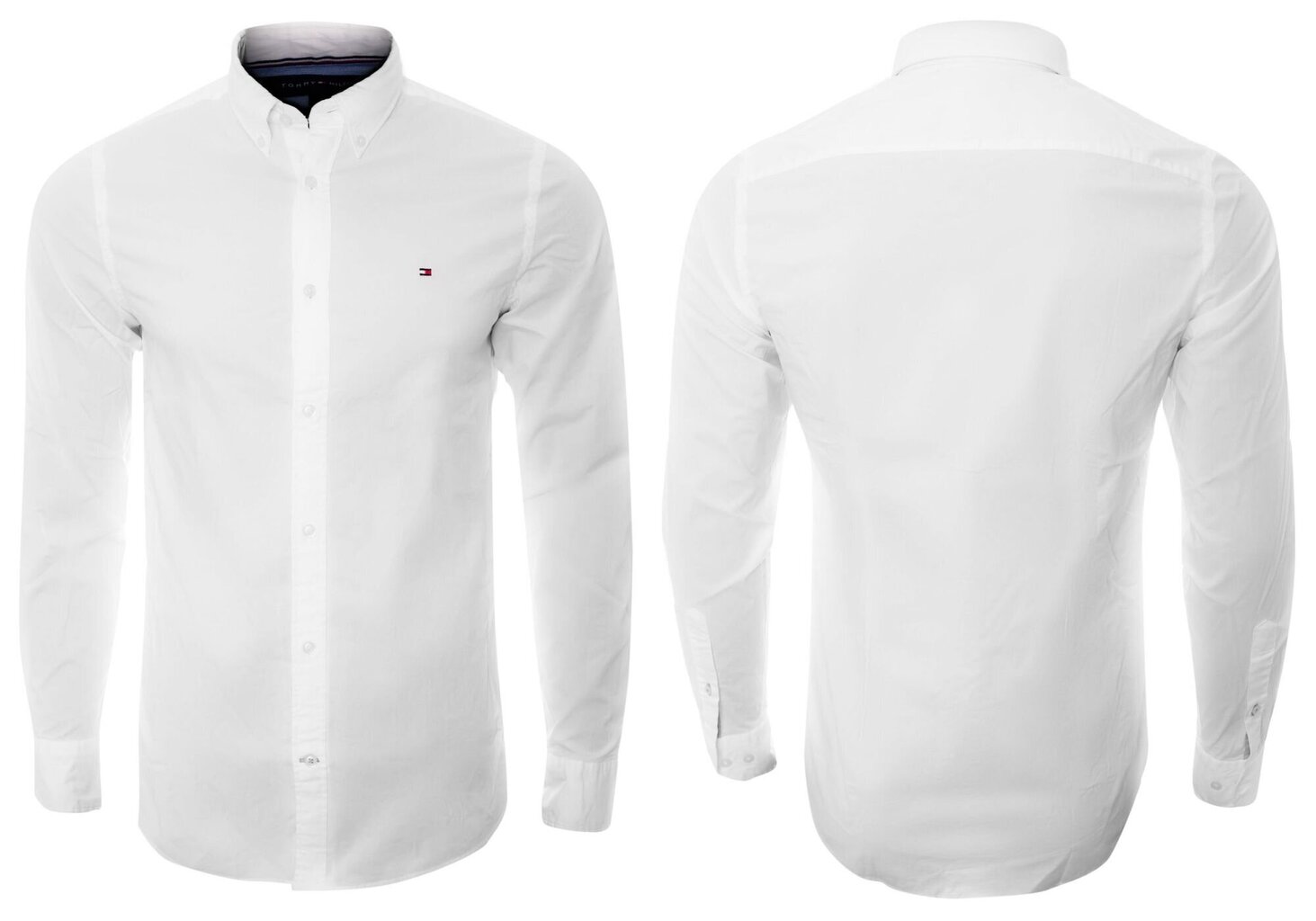 Meeste särk TOMMY HILFIGER CORE STRETCH SLIM POPLIN SHIRT, valge 867894704 100 цена и информация | Meeste särgid ja triiksärgid | kaup24.ee