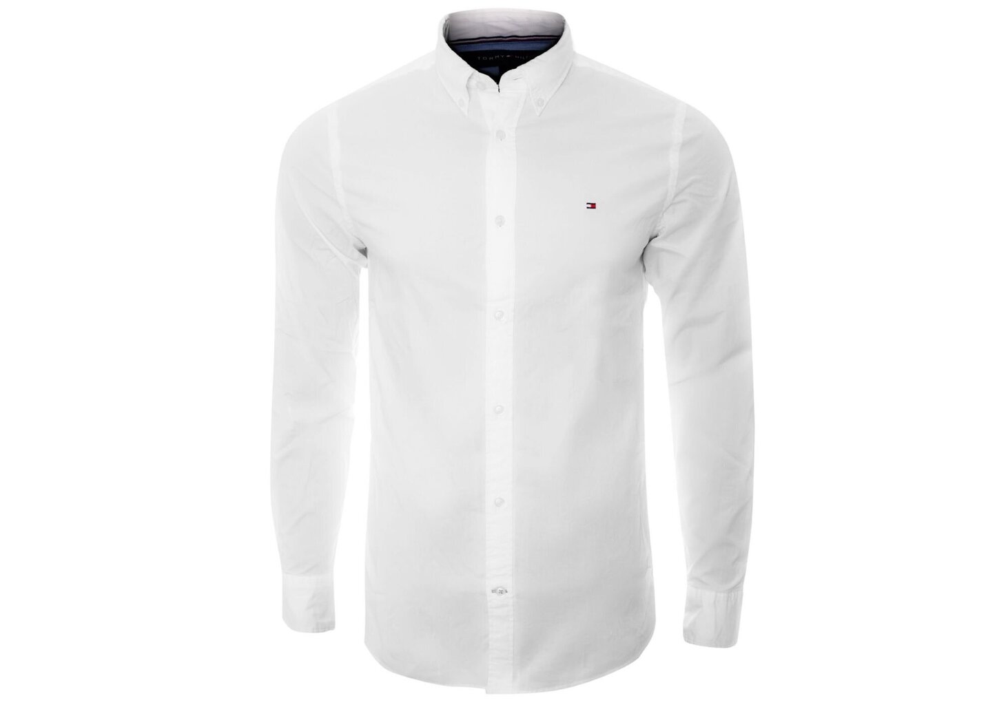 Meeste särk TOMMY HILFIGER CORE STRETCH SLIM POPLIN SHIRT, valge 867894704 100 цена и информация | Meeste särgid ja triiksärgid | kaup24.ee