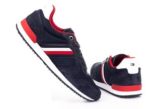 Meeste tossud Tommy Hilfiger ICONIC MATERIAL MIX RUNNER, tumesinine FM0FM03470 DW5 20783 hind ja info | Spordi- ja vabaajajalatsid meestele | kaup24.ee