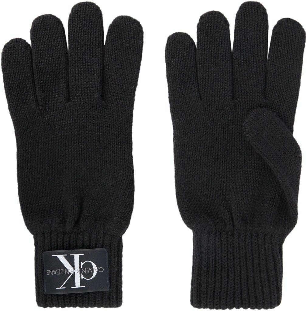 Meeste kindad Calvin Klein sügis/talv KNITTED MONOGRAM GLOVES BLACK K50K506447 BDS 36761 цена и информация | Meeste sallid, mütsid ja kindad | kaup24.ee