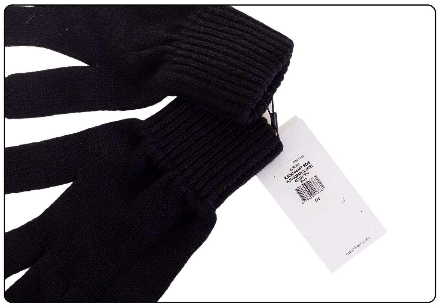 Meeste kindad Calvin Klein sügis/talv KNITTED MONOGRAM GLOVES BLACK K50K506447 BDS 36761 hind ja info | Meeste sallid, mütsid ja kindad | kaup24.ee