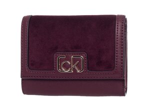 Женский кошелек Calvin Klein TRIFOLD MD V, бордовый K60K607431 GDU 36743 цена и информация | Женские кошельки, держатели для карточек | kaup24.ee