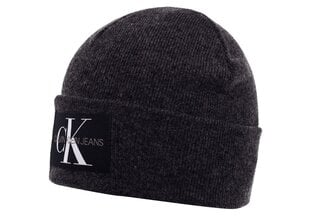 Мужская зимняя шапка Calvin Klein BEANIE, графитовая K50K506246 PCX 36725 цена и информация | Мужские шарфы, шапки, перчатки | kaup24.ee