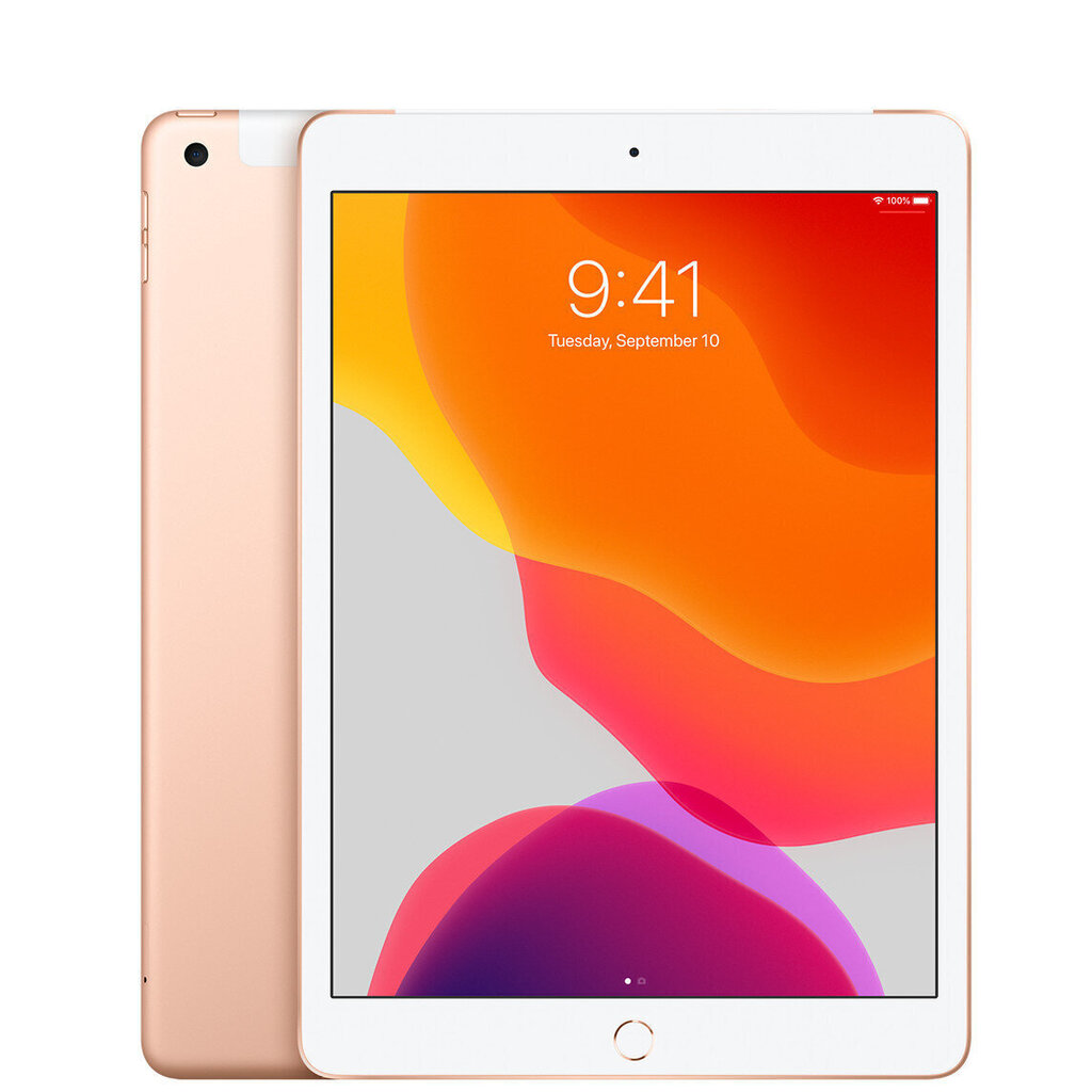 iPad 7 10.2" 32GB WiFi + Cellular, Gold (kasutatud, seisukord A) цена и информация | Tahvelarvutid | kaup24.ee