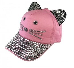 Tüdrukute nokamüts 34189 02, roosa 34189*02-52/54 hind ja info | Tüdrukute mütsid, sallid, kindad | kaup24.ee