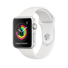 Apple Watch Series 3 42mm GPS, Silver (kasutatud, seisukord A) hind ja info | Nutikellad (smartwatch) | kaup24.ee