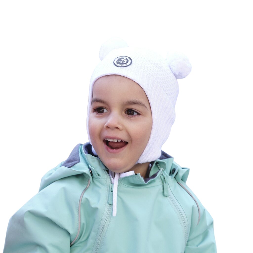 Huppa laste kevad-sügis müts MILA, valge цена и информация | Poiste mütsid, sallid, kindad | kaup24.ee