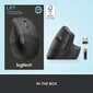 Juhtmevaba hiir Logitech Lift Vertical Ergonomic Mouse, must - 910-006473 hind ja info | Hiired | kaup24.ee