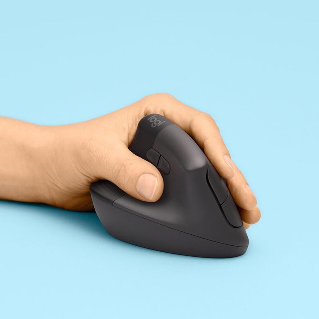 Juhtmevaba hiir Logitech Lift Vertical Ergonomic Mouse, vasakukäeline, must - 910-006474 цена и информация | Hiired | kaup24.ee