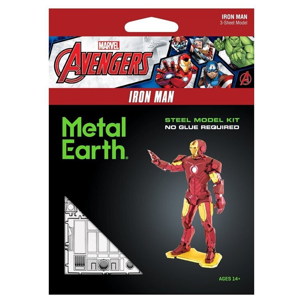 Metallist 3D konstruktor Marvel Avenger Iron Man цена и информация | Klotsid ja konstruktorid | kaup24.ee