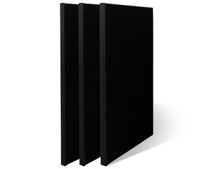 Krunditud lõuend Black, 280 g/m2, 50x70 cm, 100% puuvill hind ja info | Kunstitarbed, voolimise tarvikud | kaup24.ee