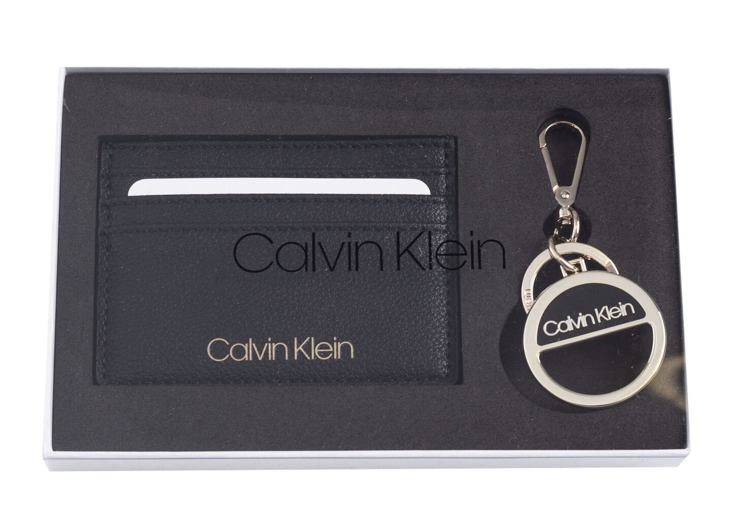 Kinkekomplekt (rahakott + võtmehoidja) Calvin Klein PREZENT HOOP SLG GIFTSET BLACK K60K606632 BAX 36477 hind ja info | Naiste rahakotid | kaup24.ee