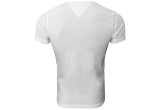 Мужская футболка TOMMY HILFIGER CORE STRETCH SLIM VNECK TEE, белая MW0MW02045 100 цена и информация | Мужские футболки | kaup24.ee