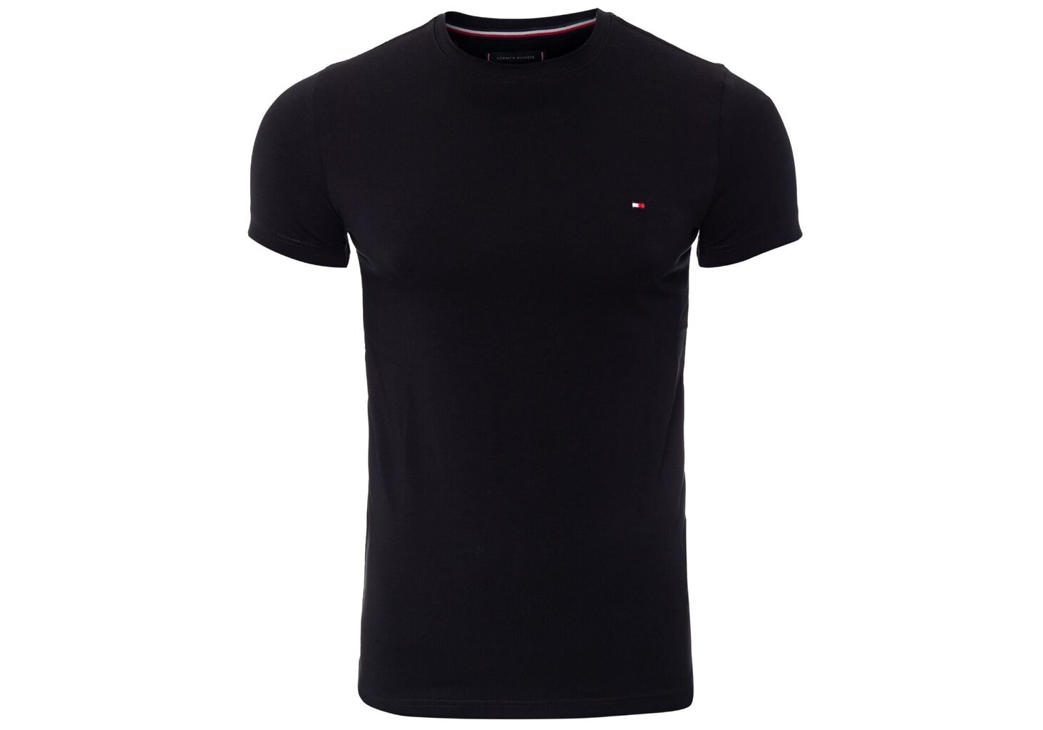 Meeste T-särk TOMMY HILFIGER CORE STRETCH SLIM VNECK TEE, must 0867896625 083 hind ja info | Meeste T-särgid | kaup24.ee