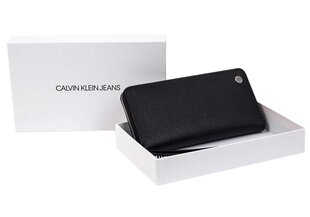 Naiste rahakott Calvin Klein CKJ BANNER SML ZIPAROUND BLACK K60K606168 BDS 36289 цена и информация | Женские кошельки, держатели для карточек | kaup24.ee