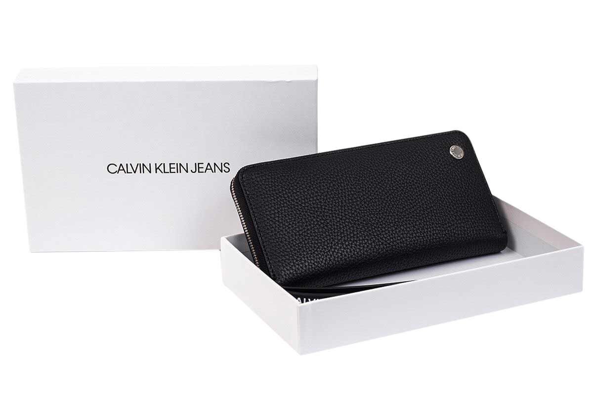 Naiste rahakott Calvin Klein CKJ BANNER SML ZIPAROUND BLACK K60K606168 BDS 36289 цена и информация | Naiste rahakotid | kaup24.ee